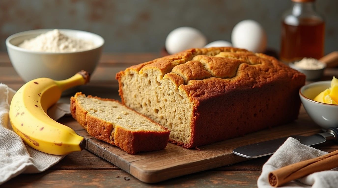 banana bread recipe with 2 bananas