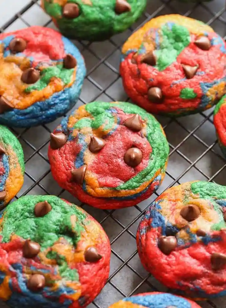 colorful ingredients in some cookie recipes._