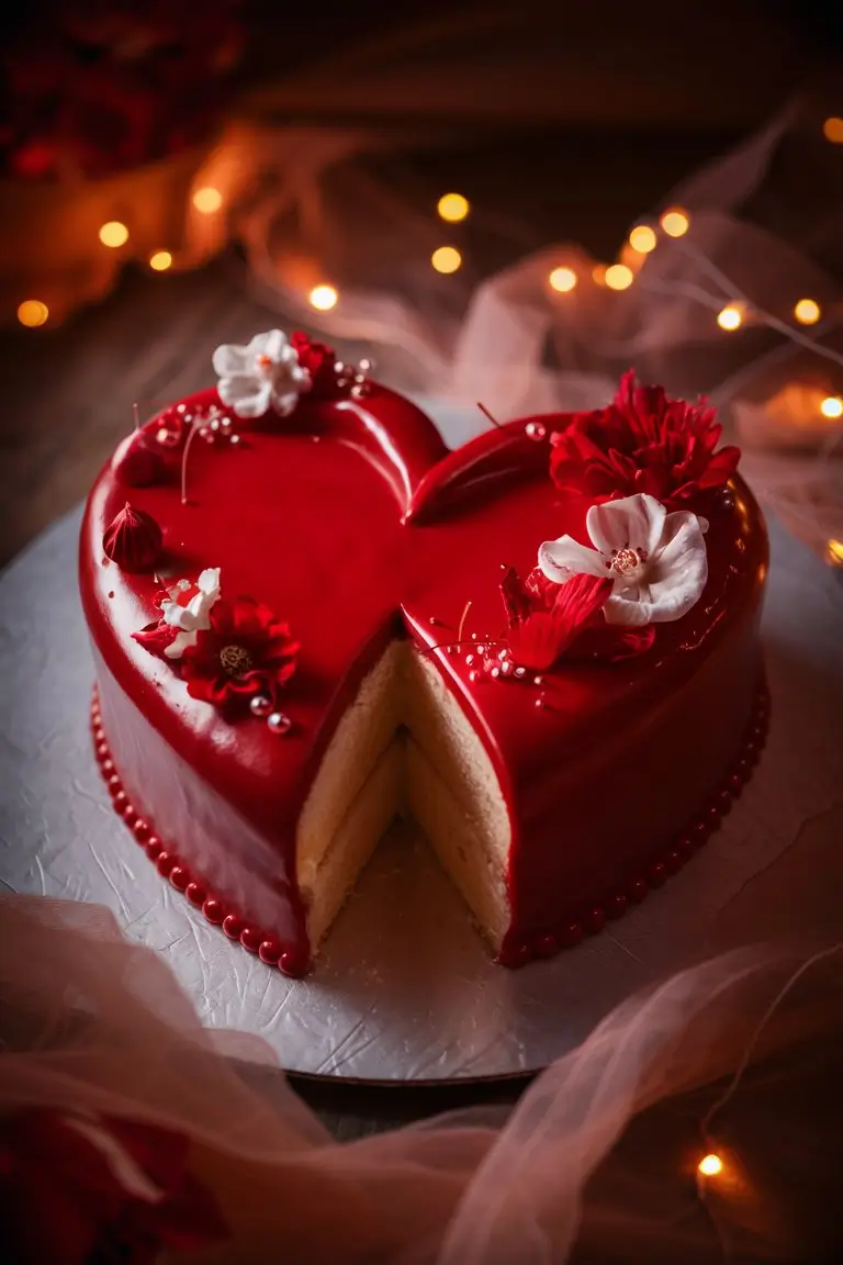 heart cake.