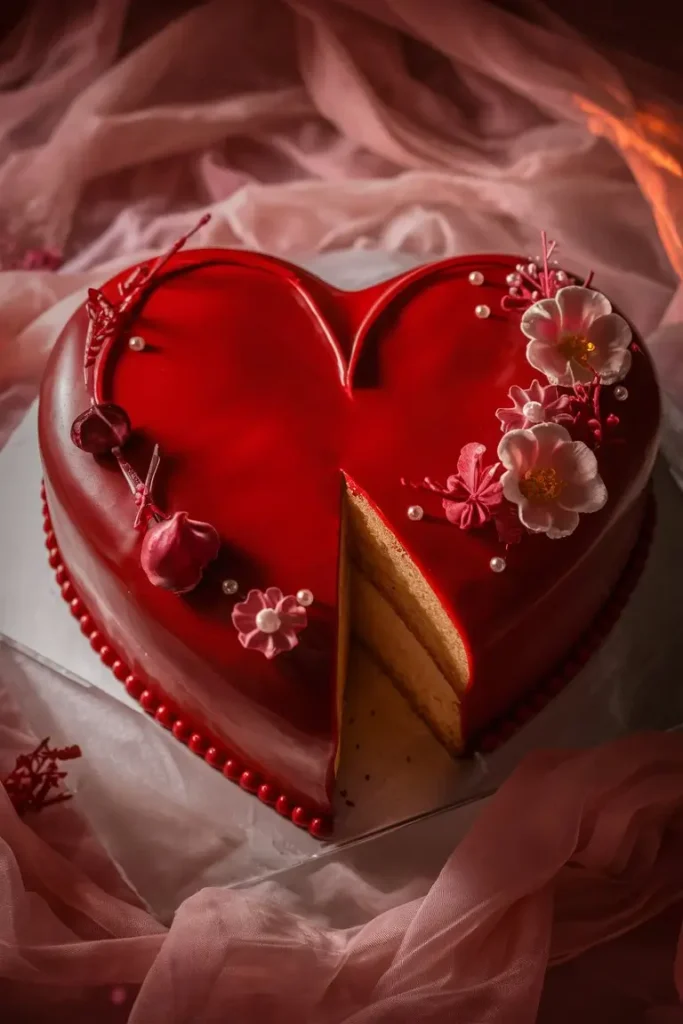 heart cake.